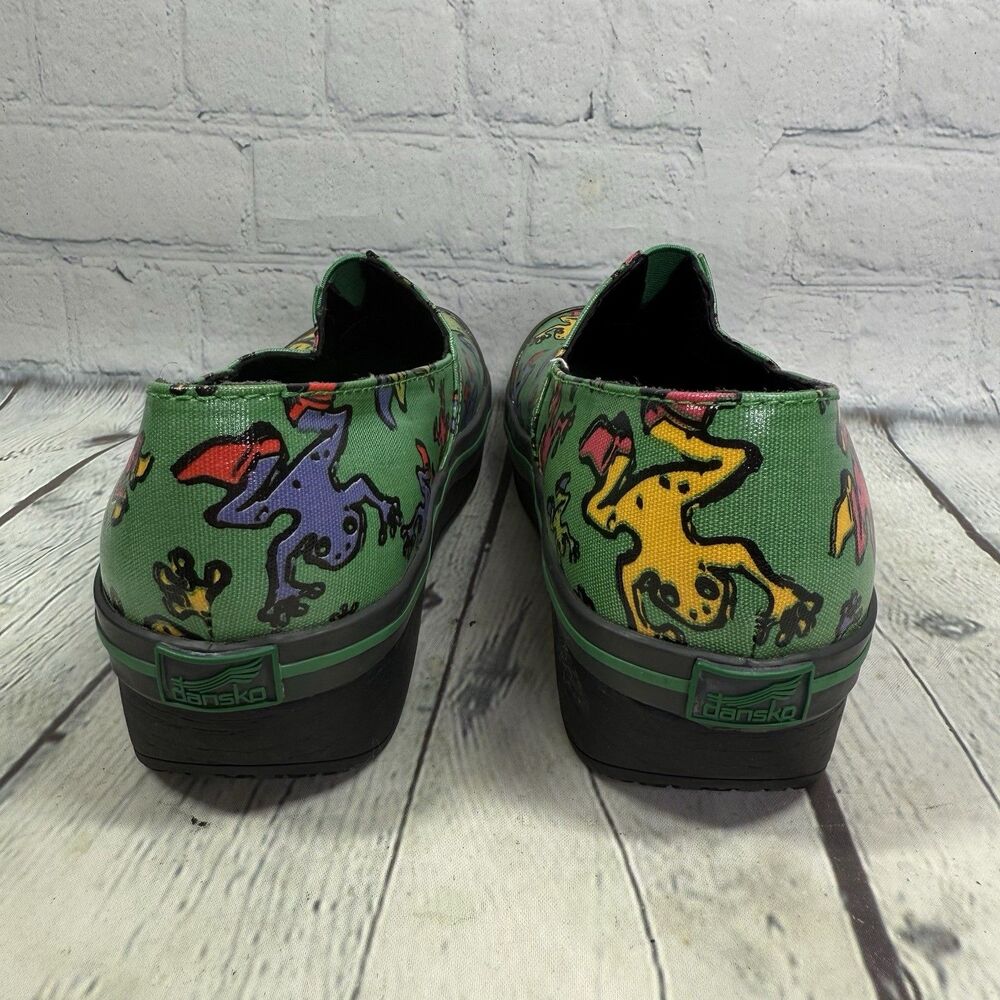 Dansko Clogs Girls Women Size 3.5-4 US 34 EU Frogs Lover Slip On School Shoes - Picture 4 of 11